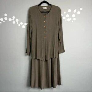 Eileen Fisher Fluid Drape Skirt Set Size S